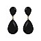 FASHIONABLE DANGLY TEARDROP GEM EARRINGS SLEQ148