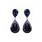 FASHIONABLE DANGLY TEARDROP GEM EARRINGS SLEQ148