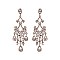 Victorian Stone Dangly  Chandelier Earrings SLEQ187