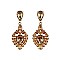 Fashionable Dangly Teardrop Gem Cluster Earrings SLEQ196