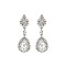 FASHIONABLE SMALL DANGLY TEARDROP RHINESTONE SLEQ200