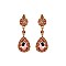 FASHIONABLE SMALL DANGLY TEARDROP RHINESTONE SLEQ200