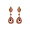 FASHIONABLE SMALL DANGLY TEARDROP RHINESTONE SLEQ200