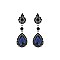 FASHIONABLE SMALL DANGLY TEARDROP RHINESTONE SLEQ200