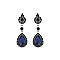 FASHIONABLE SMALL DANGLY TEARDROP RHINESTONE SLEQ200