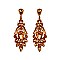 Fashionable Dangly Gem Cluster Earrings SLEQ216