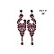 FASHIONABLE DANGLY RHINESTONE EARRING SLEQ229