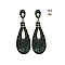 FASHIONABLE DANGLY STONE TEARDROP EARRING SLEQ243