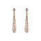 FASHIONABLE RHINESTONE DROP DANGLE POST EARRING SLEQ251
