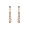 FASHIONABLE RHINESTONE DROP DANGLE POST EARRING SLEQ251