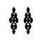 FASHIONABLE DIAMOND STONE GEM GLASS POST EARRING
