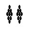 FASHIONABLE DIAMOND STONE GEM GLASS POST EARRING