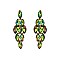 FASHIONABLE DIAMOND STONE GEM GLASS POST EARRING