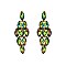 FASHIONABLE DIAMOND STONE GEM GLASS POST EARRING