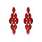 FASHIONABLE DIAMOND STONE GEM GLASS POST EARRING