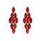 FASHIONABLE DIAMOND STONE GEM GLASS POST EARRING