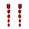 RECTANGLE GEM DROP EARRINGS