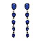 TEARDROP DANGLY GEM STONE EARRING