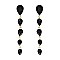 TEARDROP DANGLY GEM STONE EARRING