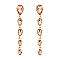 TEARDROP DANGLY GEM STONE EARRING