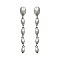 TEARDROP DANGLY GEM STONE EARRING