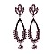 TEARDROP STONE DANGLY ER SLEQ388