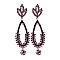 TEARDROP STONE DANGLY ER SLEQ388