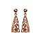 FASHIONABLE DANGLY TRI GEM EARRING SLEQ41