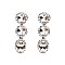 FASHIONABLE STONE POST EARRINGS SLEQ569