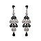 FASHIONABLE CHANDELIER RHINESTONE EARRING W/ GEMS SLEQ572