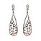 FASHIONABLE STONE POST EARRINGS SLEQ573