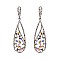 FASHIONABLE STONE POST EARRINGS SLEQ573