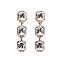 FASHIONABLE STONE POST EARRINGS SLEQ575