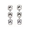 FASHIONABLE STONE POST EARRINGS SLEQ575