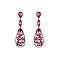 FASHIONABLE LONG POST RHINESTONE EARRING W/ GEMS SLEQ576