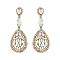 FASHIONABLE RHINESTONE FLAME DROP EARRINGS SLEQ582