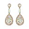 FASHIONABLE RHINESTONE FLAME DROP EARRINGS SLEQ582