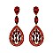 FASHIONABLE RHINESTONE FLAME DROP EARRINGS SLEQ582