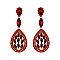 FASHIONABLE RHINESTONE FLAME DROP EARRINGS SLEQ582