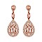 FASHIONABLE RHINESTONE FLAME DROP EARRINGS SLEQ582
