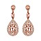 FASHIONABLE RHINESTONE FLAME DROP EARRINGS SLEQ582