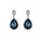 FASHIONABLE RHINESTONE POST EARRING W/ SMALL GEMS SLEQ586