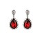 FASHIONABLE RHINESTONE POST EARRING W/ SMALL GEMS SLEQ586