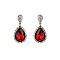 FASHIONABLE RHINESTONE POST EARRING W/ SMALL GEMS SLEQ586