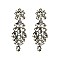 FASHIONABLE DANGLY DRESSY MARQUISE STONE POST EARRING SLEQ588