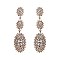 FASHIONABLE STONE POST EARRINGS SLEQ589