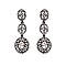FASHIONABLE STONE POST EARRINGS SLEQ590