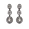 FASHIONABLE STONE POST EARRINGS SLEQ590