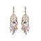 FASHIONABLE LONG STEM RHINESTONE EARRING W/ LARGE GEM SLEQ591