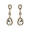 FASHIONABLE ALLURE RHINESTONE TEARDROP EARRINGS SLEQ592
